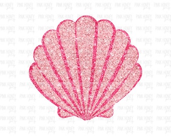 GLITTER Seashell PNG Summer Seashell Png Beach Digital Design Cute Beach Png Summer Glitter Png Summer Clipart Beach Shell Digital Design