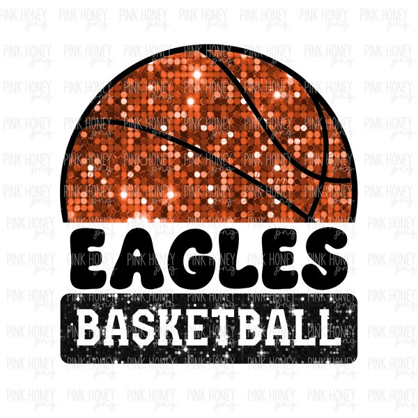 GLITTER Basketball Eagles Basketball PNG Sequin Basketball PNG Basketball Png Sports Digital Design Cute Balls Png Basketball Digital Design