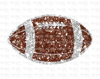 GLITTER Football PNG Sequin Football PNG Football Png Sports Digital Design Cute Balls Png Football Digital Design Sparkly Ball Png