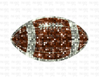 GLITTER Football PNG Sequin Football PNG Football Png Sports Digital Design Cute Balls Png Football Digital Design Sparkly Ball Png
