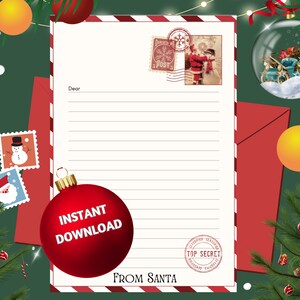 Carta de Papá Noel con matasellos