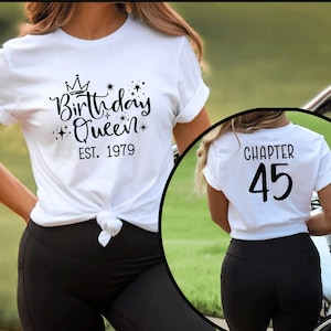 Birthday Queen Shirt, 45th Birthday Shirt, 1979 Birthday Shirt, Birthday Shirt For Women, Hello 45 Shirt, 45th Birthday Gift, 45 Old Shirt