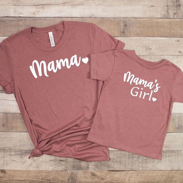 Matching Mother's Day Shirts, Mama's Girl Shirts, Mama's Boy Shirts, Mom and Me Shirts, Matching Mom and Daughter Shirts,Mama and Me Set Tee