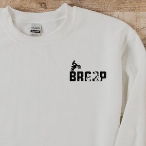 Motorcycle Braap Minimalist Sweatshirt, Motorcross Braap Pocket Sweatshirt, Funny Biker Sweatshirt, Motorcycle Lover Sweatshirt,Dirtbike