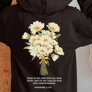 Trust In The Lord Hoodie, Christian Hoodie, Bible Verse Hoodie, Jesus Lover Hoodie, Faith Hoodie, Cross Hoodie, Religious Gift