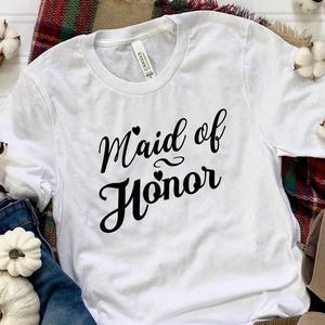 Maid of Honor Shirt, Bridal Party Gift, Bridesmaid Tee, Bridesmaid Gift, Bridal Shower Tee, Bachelorette Party Gift,  Maid of Honor Proposa