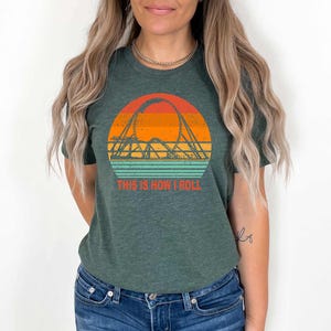 Vintage Roller Coaster Shirt, Amusement Park Shirt, Roller Coaster Lover Gift, Adventure Fun Tee, Carnival T-shirt, Roller Coaster Fan Shirt image 3