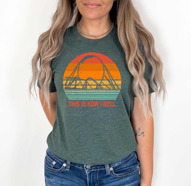 Vintage Roller Coaster Shirt, Amusement Park Shirt, Roller Coaster Lover Gift, Adventure Fun Tee, Carnival T-shirt, Roller Coaster Fan Shirt image 3