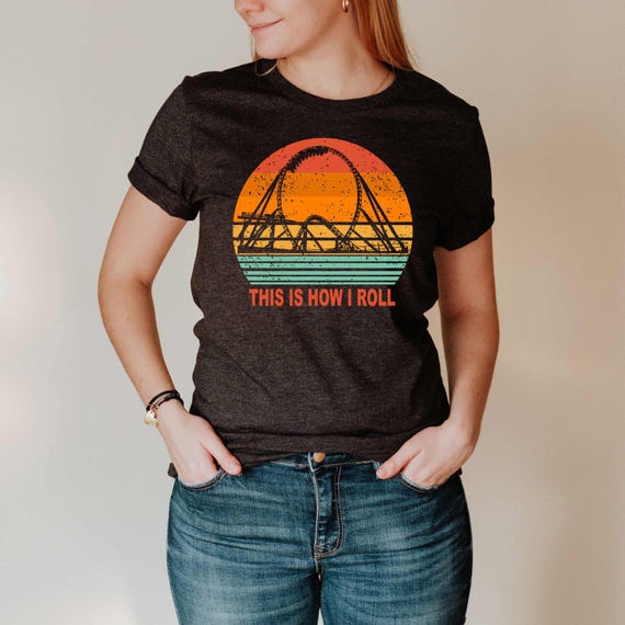 Vintage Roller Coaster Shirt, Amusement Park Shirt, Roller Coaster Lover Gift, Adventure Fun Tee, Carnival T-shirt, Roller Coaster Fan Shirt