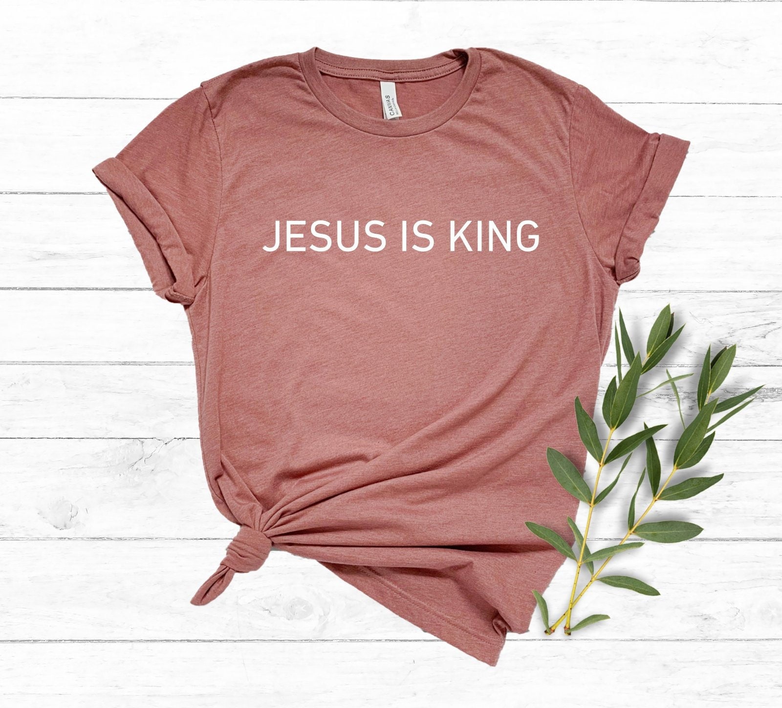Christian Shirt, Jesus is King T-shirt, Bible Verse T-Shirt, Faith Shirt, Religious T-Shirt, Christian Gift Tee, Church Shirt, Jesus Shirt