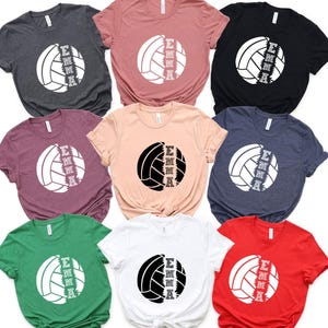 Custom Volleyball Shirts, Personalized Volleyball Player Name Shirt, Volleyball Team Shirt, Volleyball Mom Shirt, Game Day Funny Gift Shirts