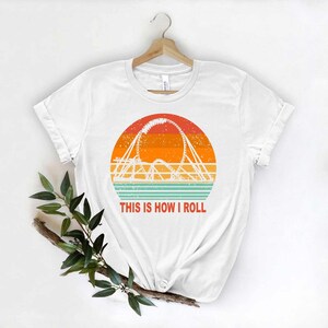 Vintage Roller Coaster Shirt, Amusement Park Shirt, Roller Coaster Lover Gift, Adventure Fun Tee, Carnival T-shirt, Roller Coaster Fan Shirt image 4