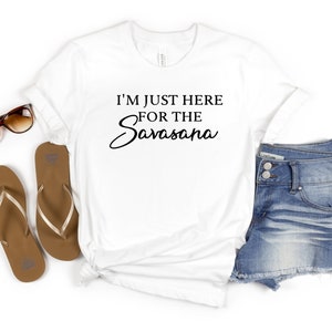 Savasana Yoga Shirt, Fitness Tshirt, Yogi Tshirt, Womens Workout Tee, Yoga Lover Gift, Meditation Shirt, Hot Yoga Shirt, Relaxing Shirts afbeelding 2