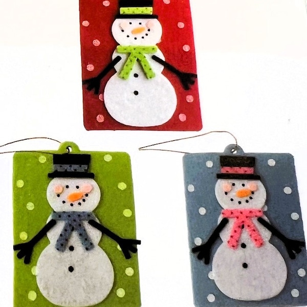 Kids' DIY Make Your Own Ornaments Craft Kit- (12) Handmade Characters to decorate your Christmas tree. Santas/Snowmen/Reindeer/Gingerbread