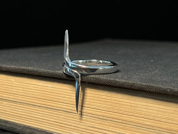 925 Sterling Silver Barbed Ring - image 3