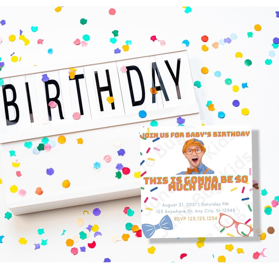 Blippi Birthday - Etsy