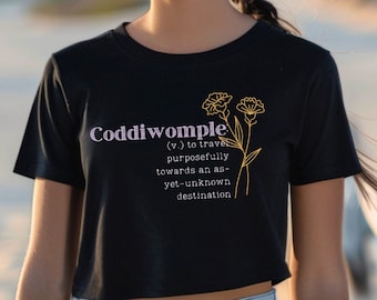 Coddiwomple Crop Top: Soft Blend, Relaxed Fit, Raw Sleeve Hems - Comes in 13 Colors & 6 Sizes!