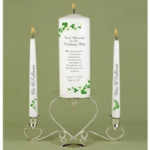 Wedding Unity Set Ireland - Family Design Couple- Little Girl and Boy Design - Wedding Candles - Personalised Unity