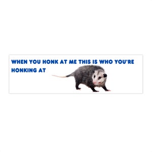 Honk em mim gambá adesivo para carro