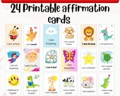 Affirmation Cards for Kids, Printable. Positivity Cards, Building Confidence Cards for Kids. Colorful Gift for Kids, Motivation for Kids