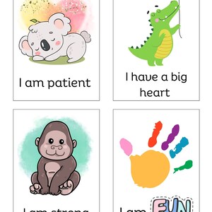 Affirmation Cards for Kids, Printable. Positivity Cards, Building Confidence Cards for Kids. Colorful Gift for Kids, Motivation for Kids image 7