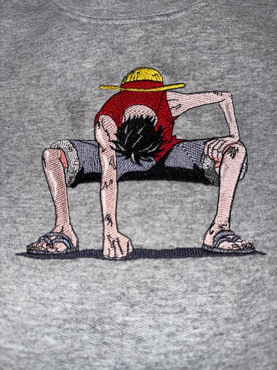 Anime Inspired embroidered Sweatshirt, Anime Crewneck,  Anime Sweatshirt, Limited Anime Shirt,  embroidered Hoodie, Anime Hoodie