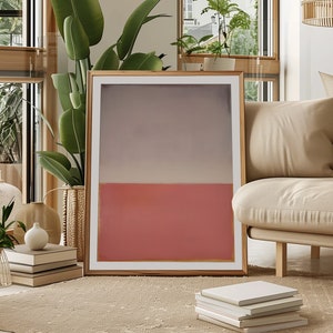 Rothko Inspired Pink I, Abstract Color Field Art, Modern Poster, Contemporary Art Print, Minimalist Wall Decor, Painting, Digital Print