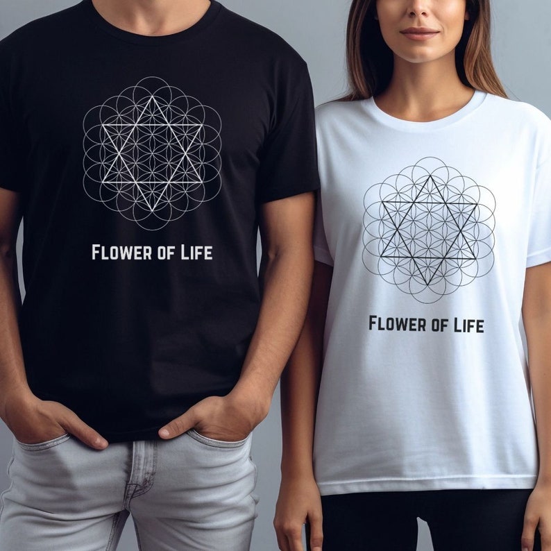 Flower of Life Shirt, Sacred Geometry Tshirt, Flower of Life Symbol