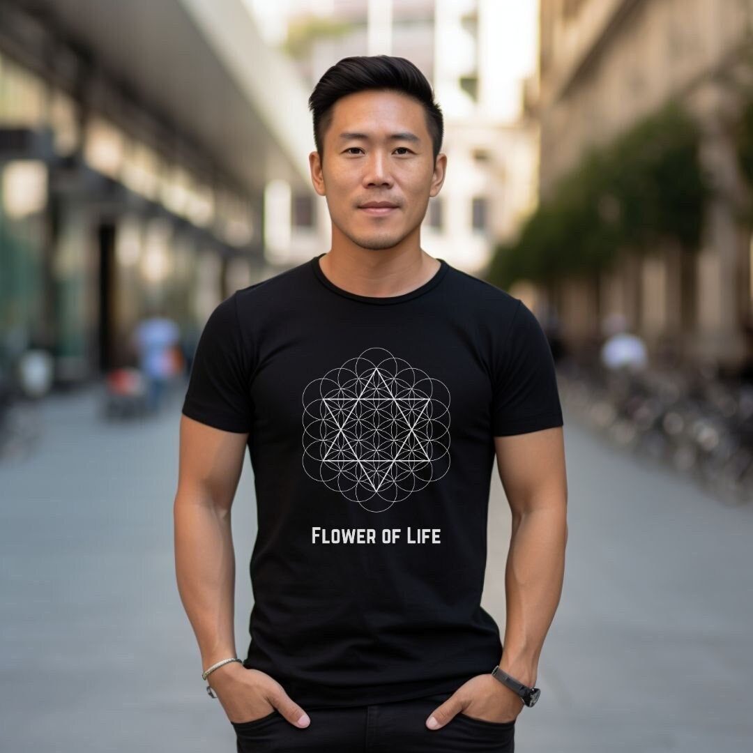 Flower of Life Shirt, Sacred Geometry Tshirt, Flower of Life Symbol