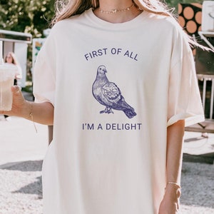 Pigeon Shirt Sarcastic Shirt Cursed Shirt Unhinged Shirt Ironic Shirt Oddly Specific Shirt Weird Shirt Weirdcore Clothing Dumb Shirt