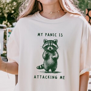Racoon Shirt Sarcastic Shirt Cursed Shirt Unhinged Shirt Ironic Shirt Oddly Specific Shirt Weird Shirt Weirdcore Clothing Dumb Shirt