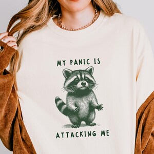 Racoon Shirt Sarcastic Shirt Cursed Shirt Unhinged Shirt Ironic Shirt Oddly Specific Shirt Weird Shirt Weirdcore Clothing Dumb Shirt