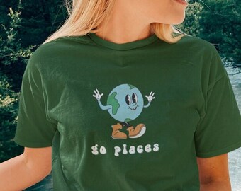 Granola Girl Shirt Gorpcore Forestcore Granola Girl Aesthetic Earth Day Shirt Hiking Shirt Adventure Awaits Camping Shirt Mountain Shirt