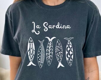 Sardines Shirt Italian Theme Shirt Tinned Fish Ocean Inspired Style Tomato Girl Sicilian Shirt Tomato Girl Aesthetic Coastal Granddaughter