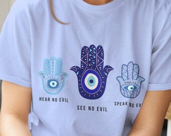 Evil Eye Shirt Hamsa Hand Shirt Mystical Shirt Witchy Clothes Magical Shirt Top Selling T Shirts Hippie Shirt Boho Shirt Trendy Shirt
