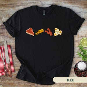 Beef Butter Bacon and Eggs Shirt, BBBE Carnivore Diet TShirt, Proper Human Diet Keto Tee 0001