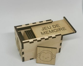 Wooden memo game / child memo