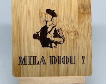 Dessous de verre en bois Périgord / Perigueux / Dordogne