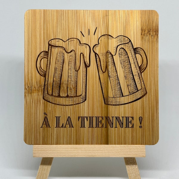 Dessous de verre personnalisés en bois / Apéro / Apéritif