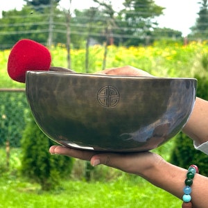 4&quot;-24&quot; Sizes Full Moon Singing Bowl - Tibetan Singing Bowl for Chakra Balancing, Meditation and Sound Therapy - Handmade on Full Moon Night