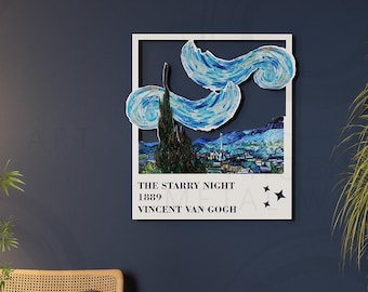 Van Gogh Starry Night Metal Wall Art: Modern Home Decor
