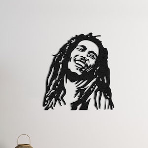 Bob Marley Metallwandkunst: Promi-Wohnkultur