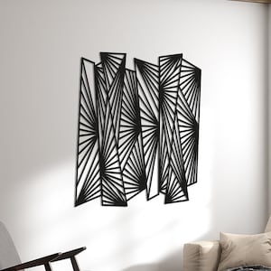 Set di 3 arte da parete in metallo con albero di pino, decorazione da parete in metallo con albero, cartello naturale, regalo unico per la decorazione della casa, decorazione della foresta naturale, decorazione da parete per esterni