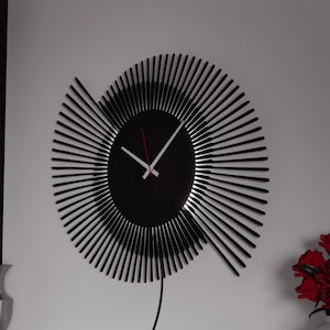 Orologio da parete a LED in metallo con linee incrociate, orologio da parete extra large, orologio in metallo silenzioso moderno astratto, orologio da parete silenzioso per ufficio