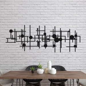 Modern Metal Wall Art: Abstract Geometric Sculpture