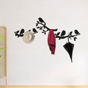 Set of 3 Extra Large Coat Rack Wall Hanger, Metal Wall Hooks, Modern Coat Rack, Entrance Organizer, Aesthetic Coat Rack - Clothes Hanger