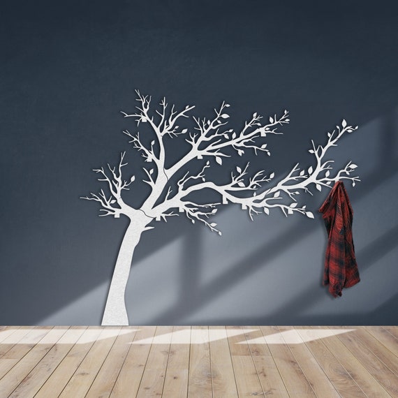 EXTRA LARGE Branch Coat Rack Metal Wall Hanger, Metal Wall Hanger