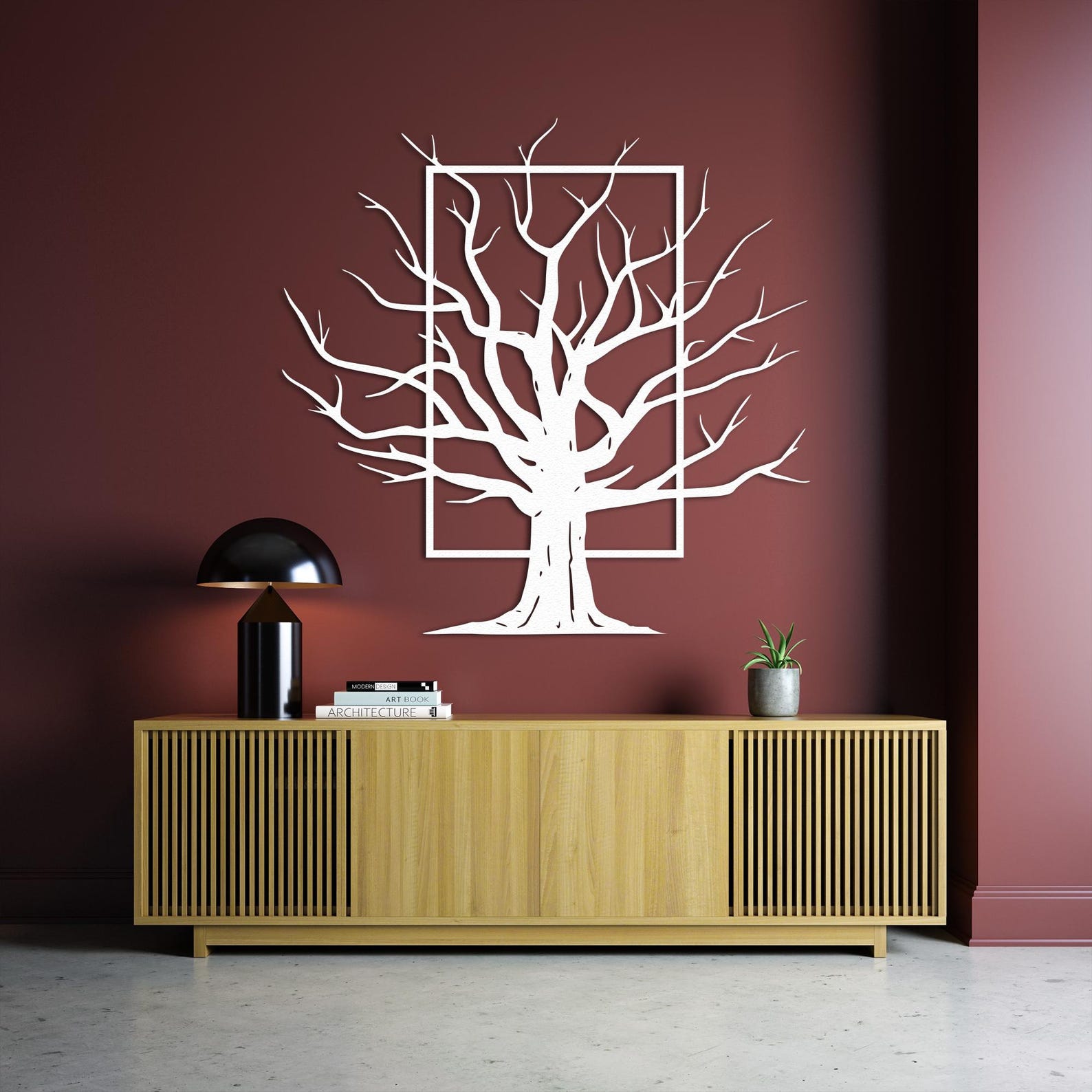 Extra Large Metal Tree Branch Wall Art: Farmhouse Decor - Etsy