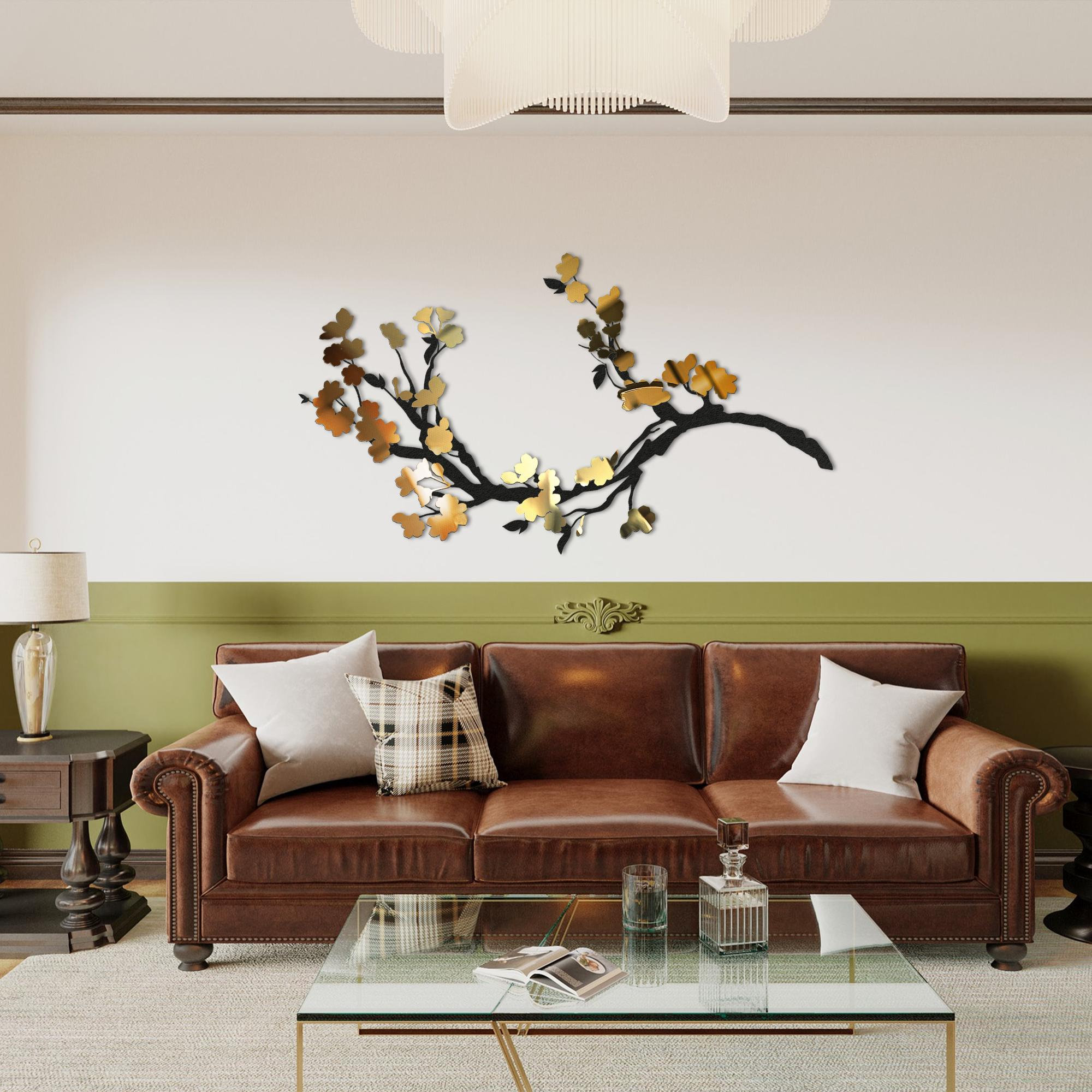 Extra Large Metal Branch Wall Decor: Modern Living Room Art - Etsy