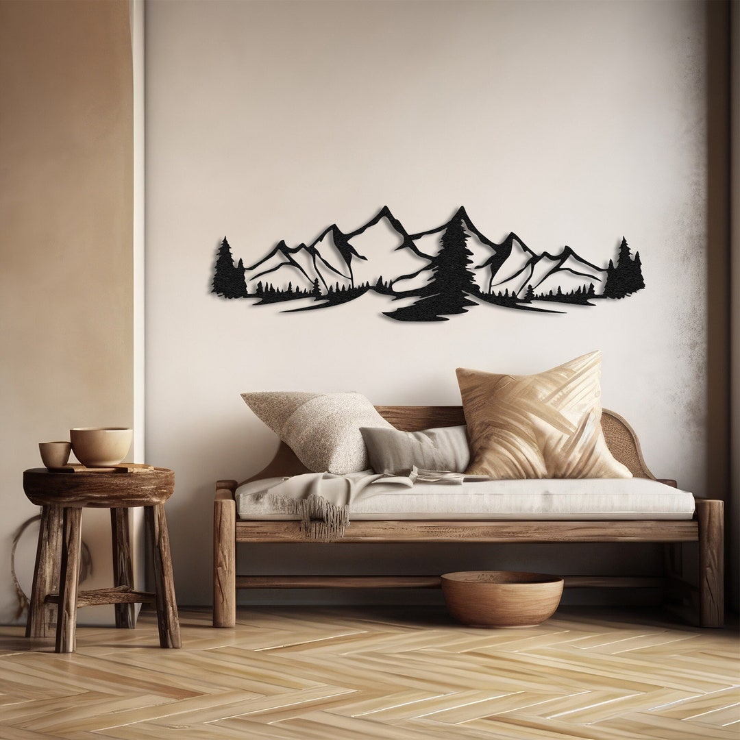 Large Mountain Wall Decor, Mountain Wall Art, Nature Mountain and